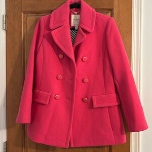 Kate spade pink wool peacoat size small
